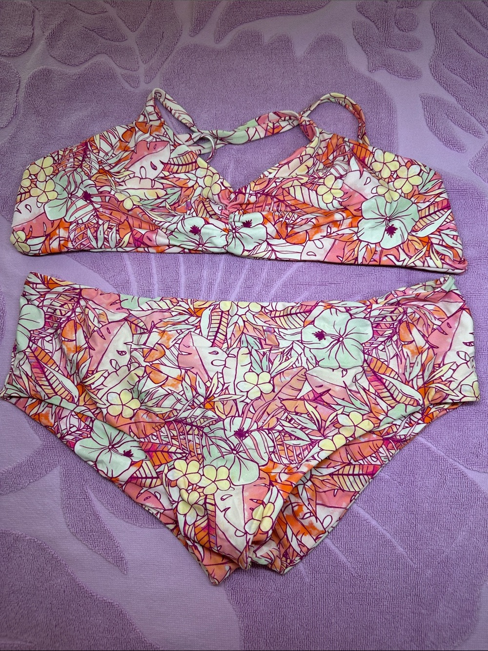 Fused Hawaii Tropical Print Bikini